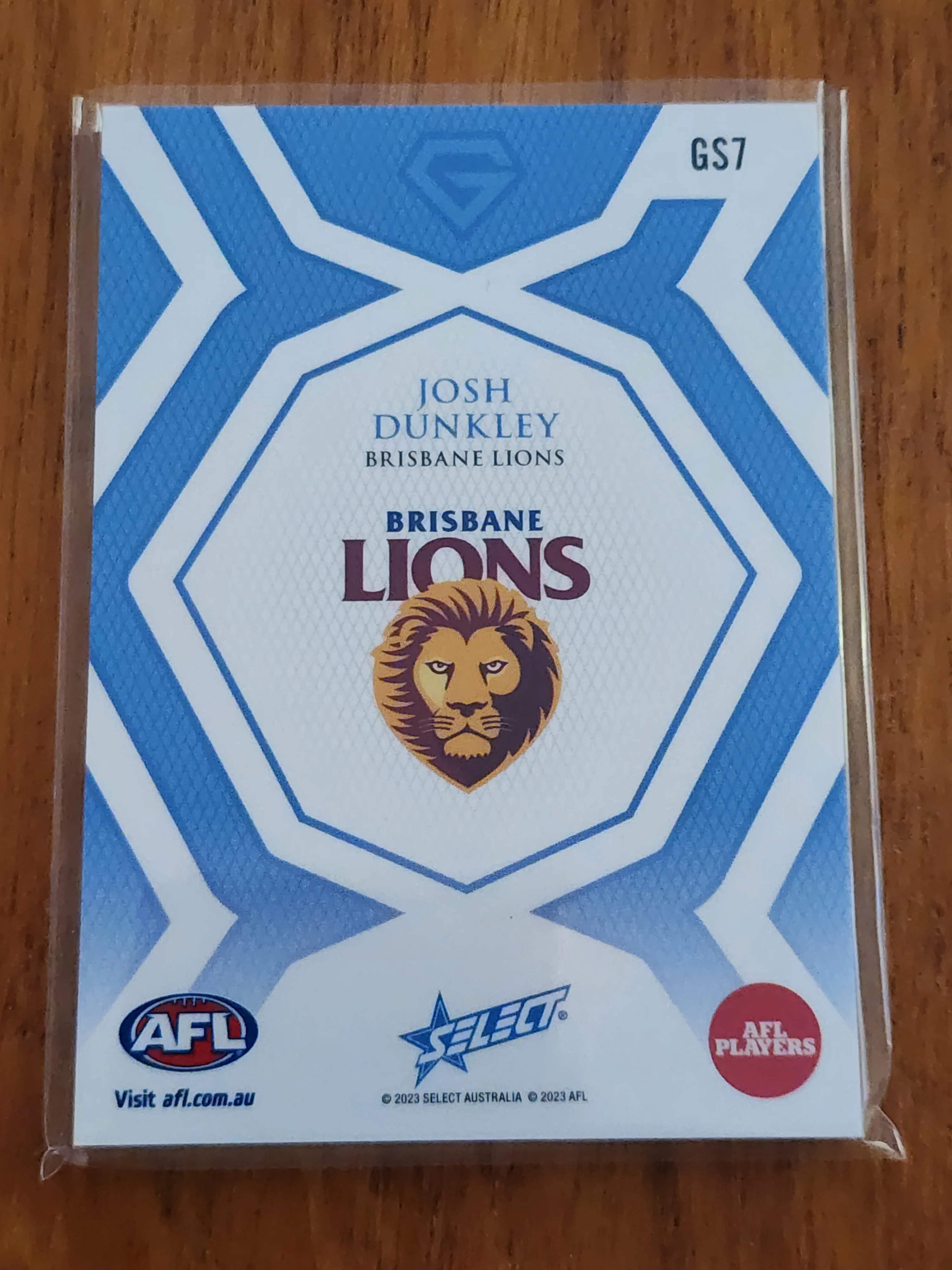 2023 AFL Select GEM Sapphire Blue Josh Dunkley Brisbane 29/70 - Image 2