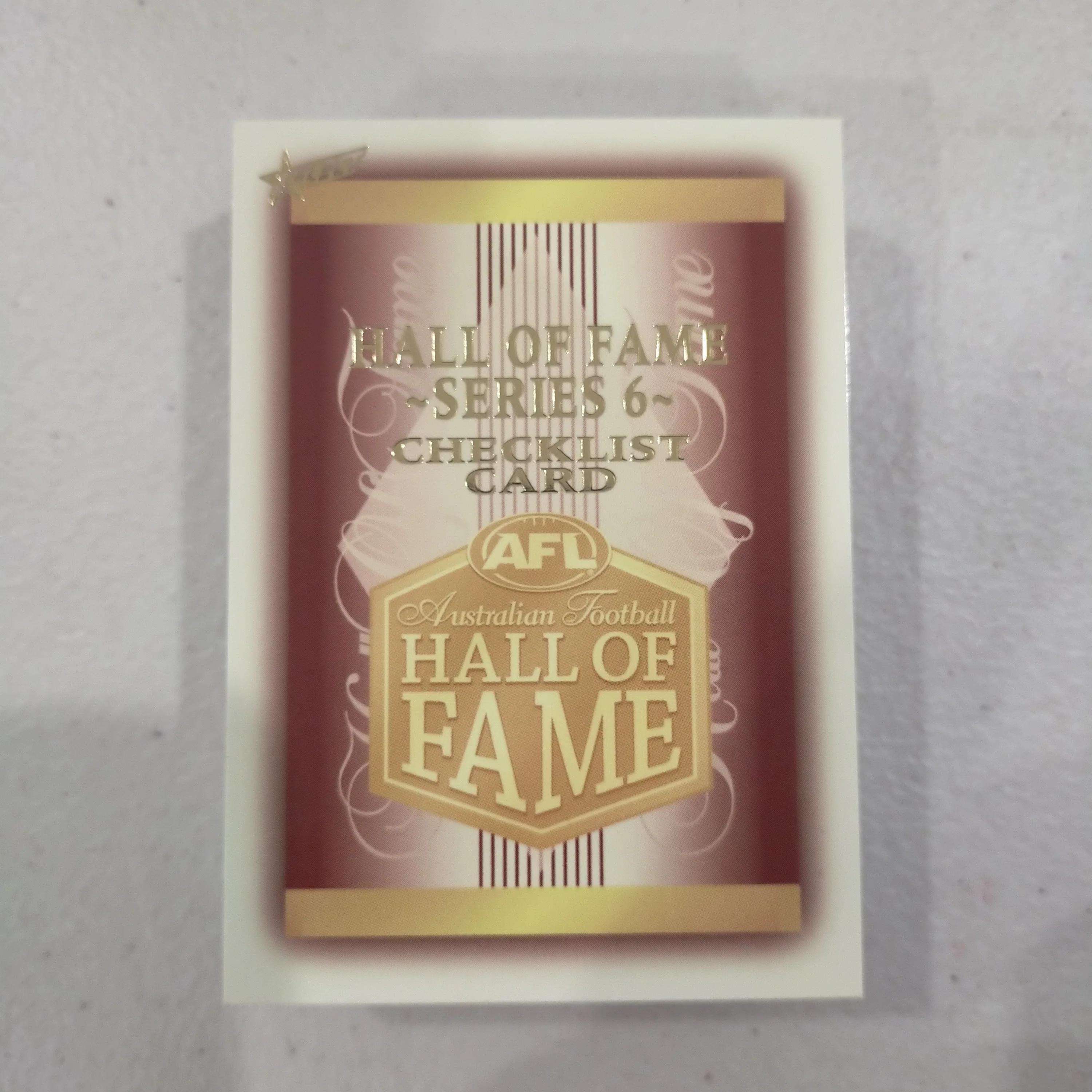2023 AFL Select Legacy Hall of Fame Series 6 Set of 36 Cards