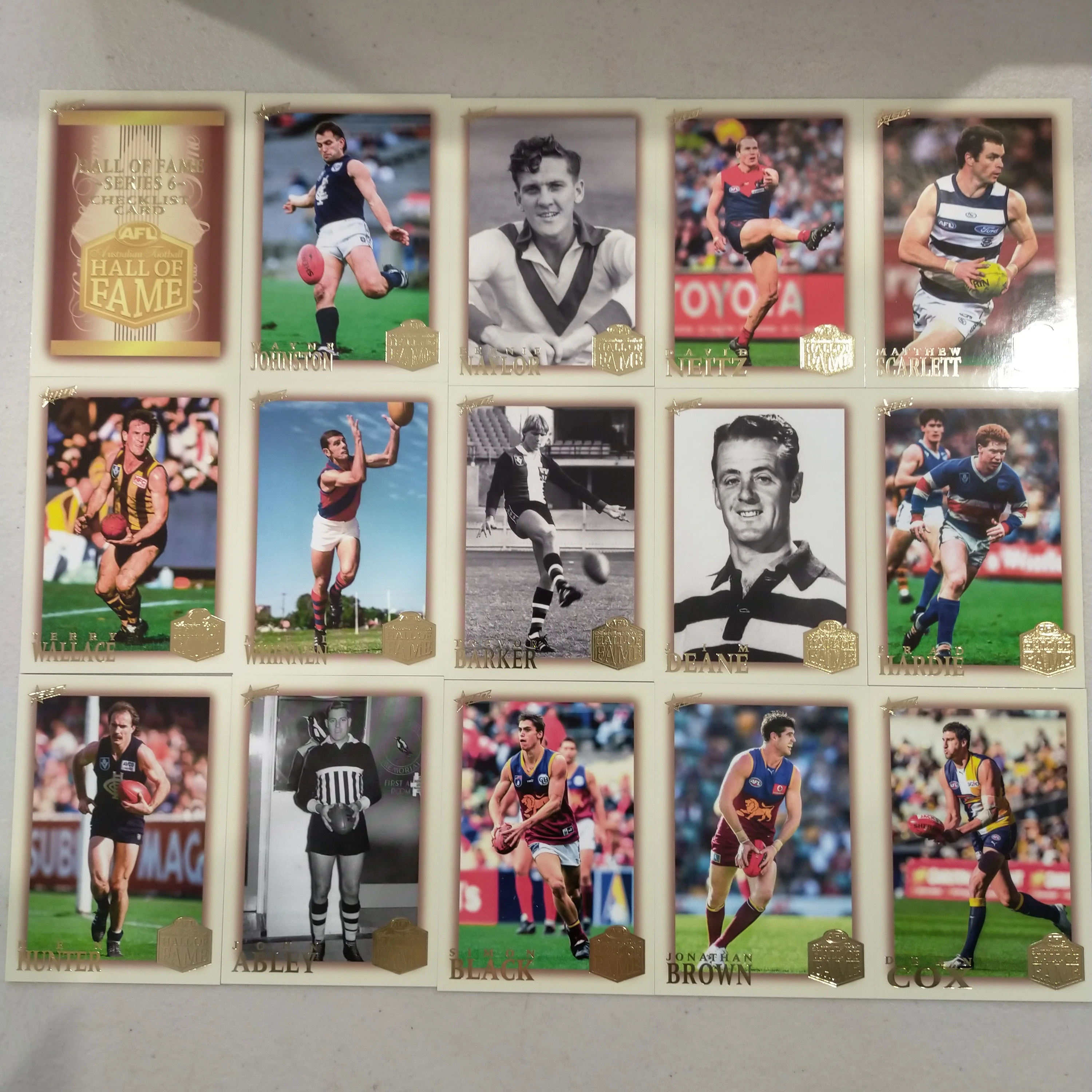 2023 AFL Select Legacy Hall of Fame Series 6 Set of 36 Cards - Image 3