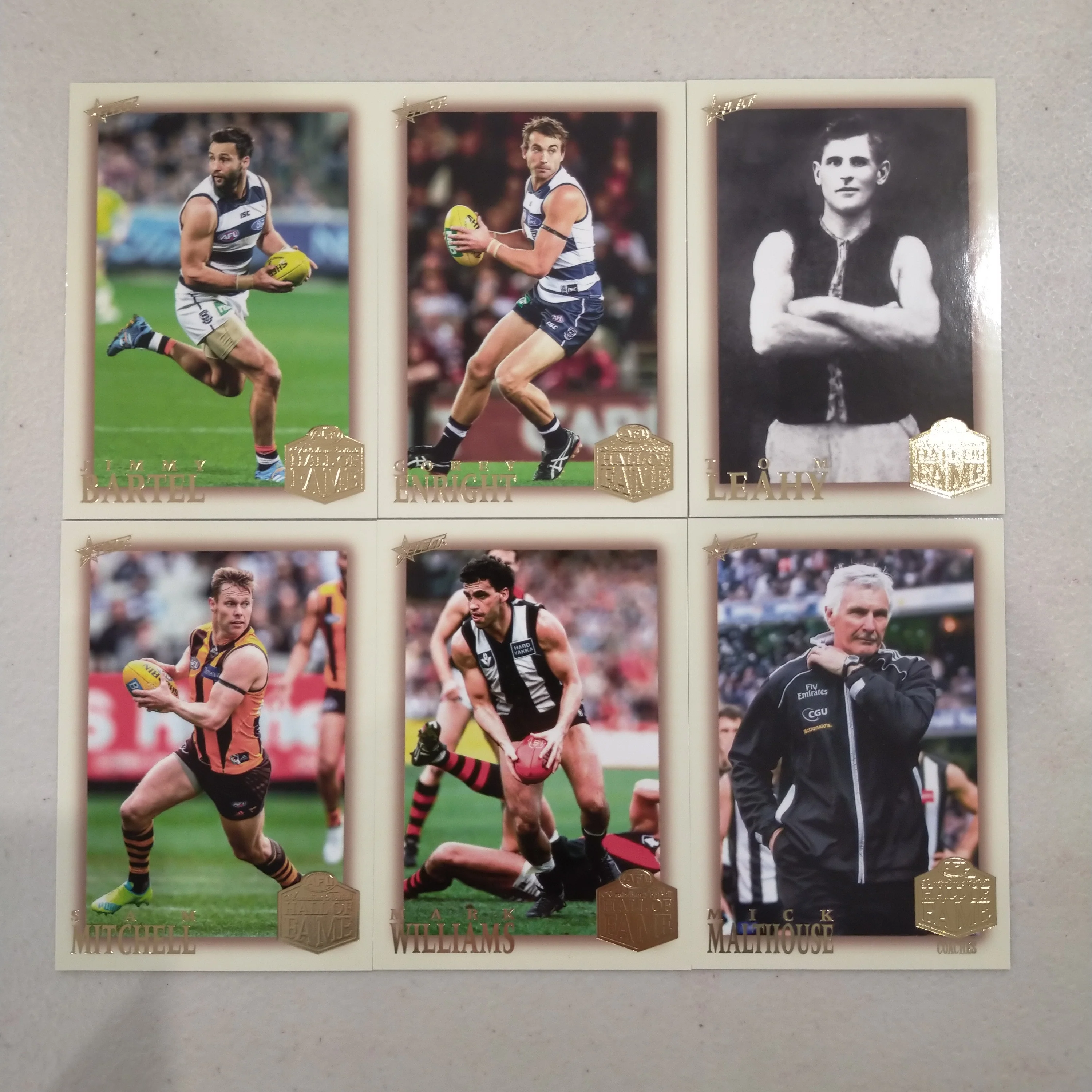 2023 AFL Select Legacy Hall of Fame Series 6 Set of 36 Cards - Image 5