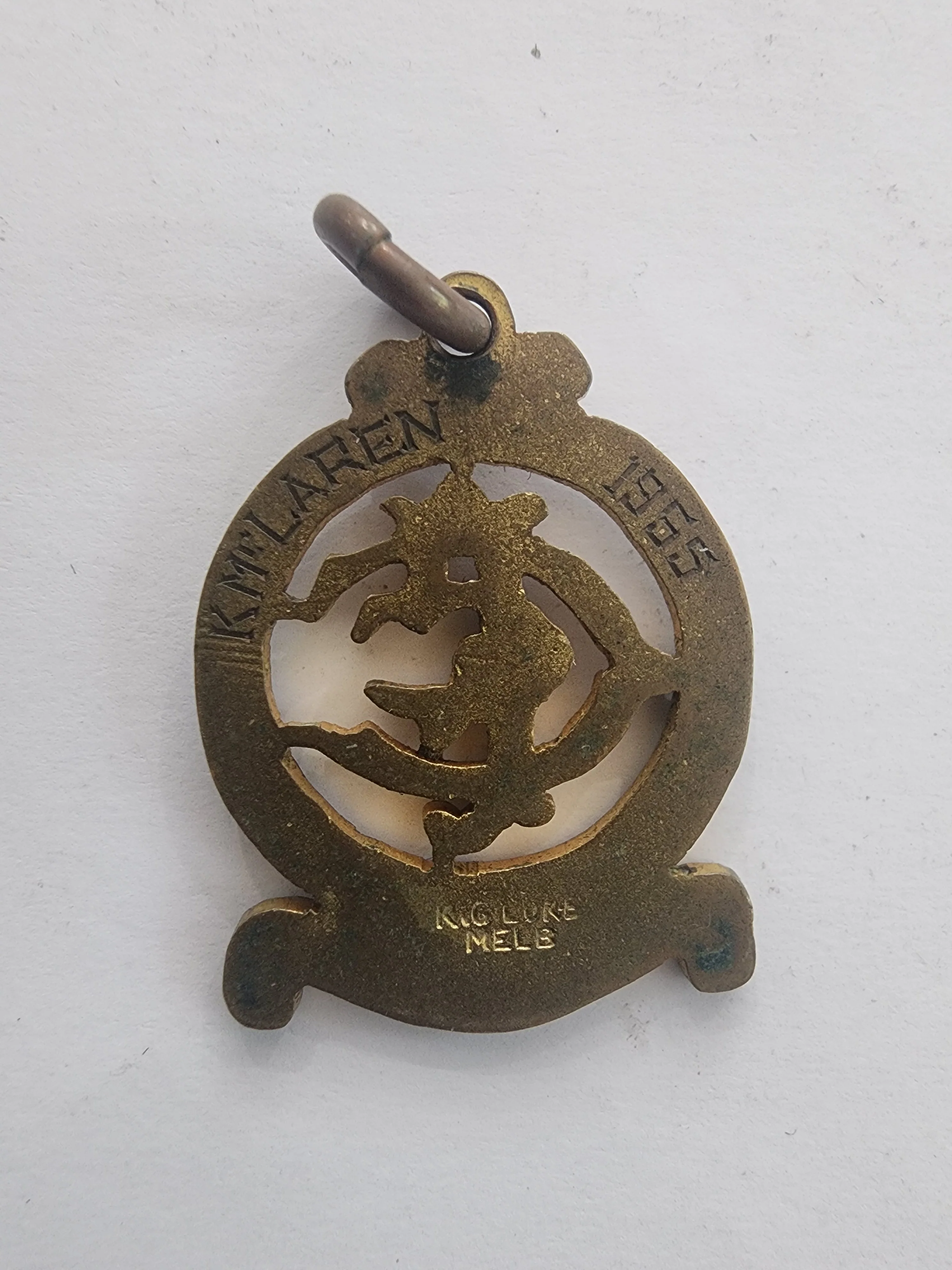 AFL GEELONG C & F Club Life Member medal and Geelong Supporter's Badge - Image 2