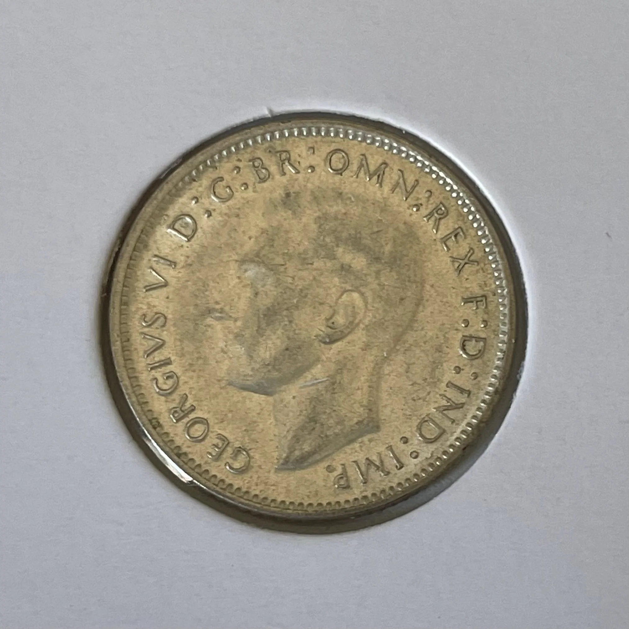 Australia 1948 6d Sixpence Silver Extremely Fine Condition - Image 2