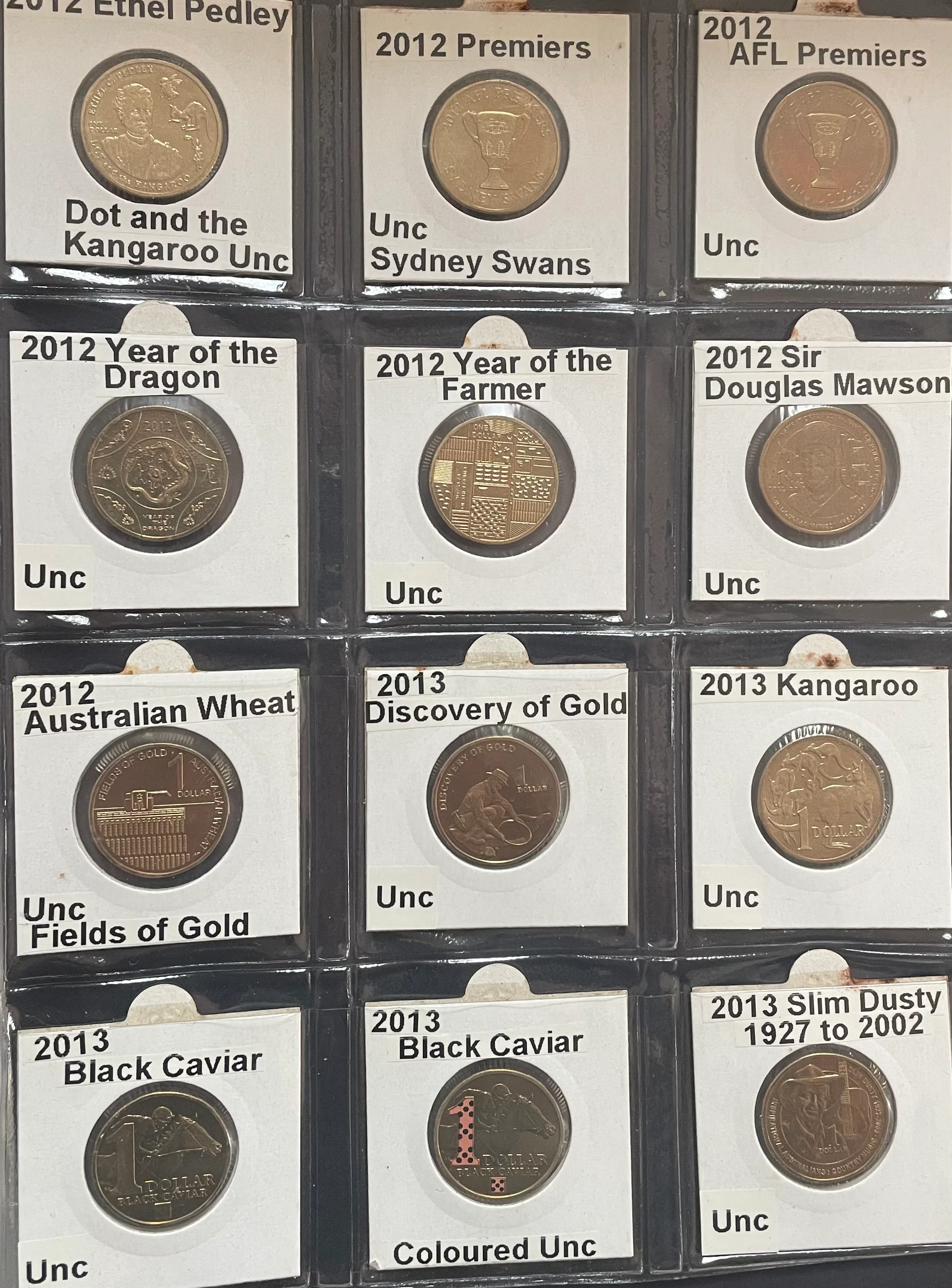 Australia 1984 to 2013 $1 One Dollar Uncirculated Collection 229 Coins - Image 20