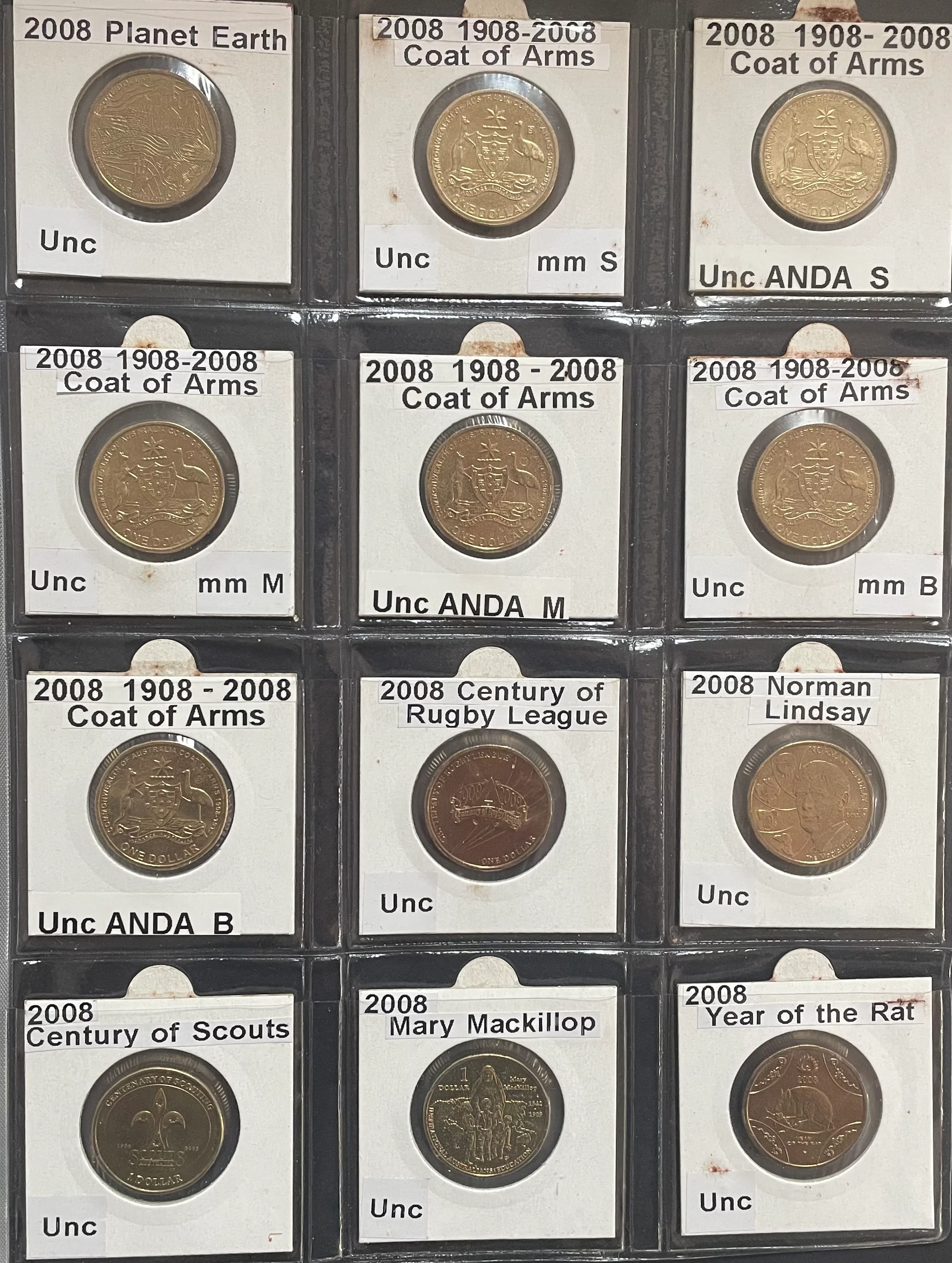 Australia 1984 to 2013 $1 One Dollar Uncirculated Collection 229 Coins - Image 9