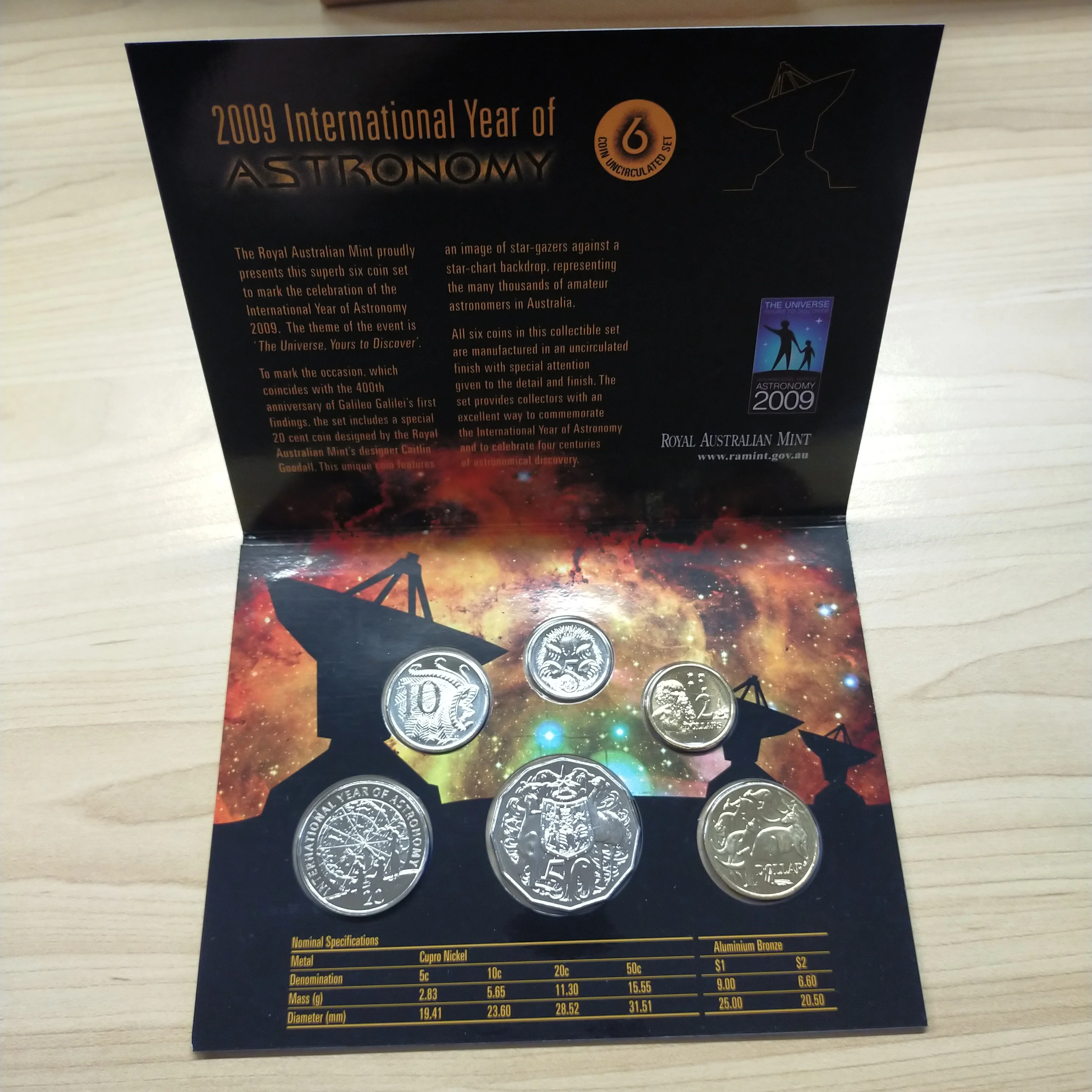 Australia 2009 Royal Australian Mint ANDA Overprint Uncirculated Year 6 Coin Set - Image 2