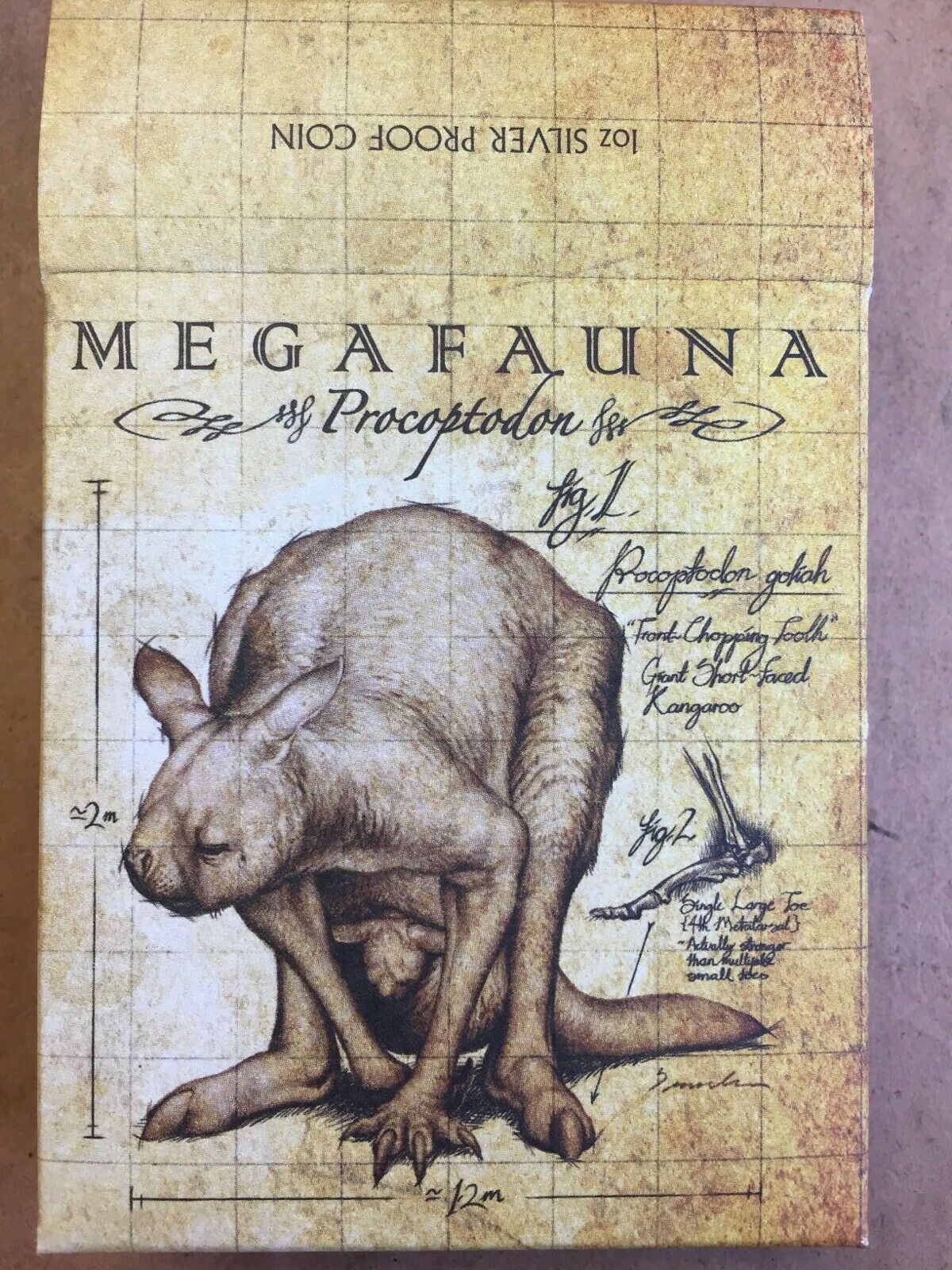 Australia 2013 Perth Mint Megafauna Procoptodon .999 Silver One Ounce Proof - Image 2