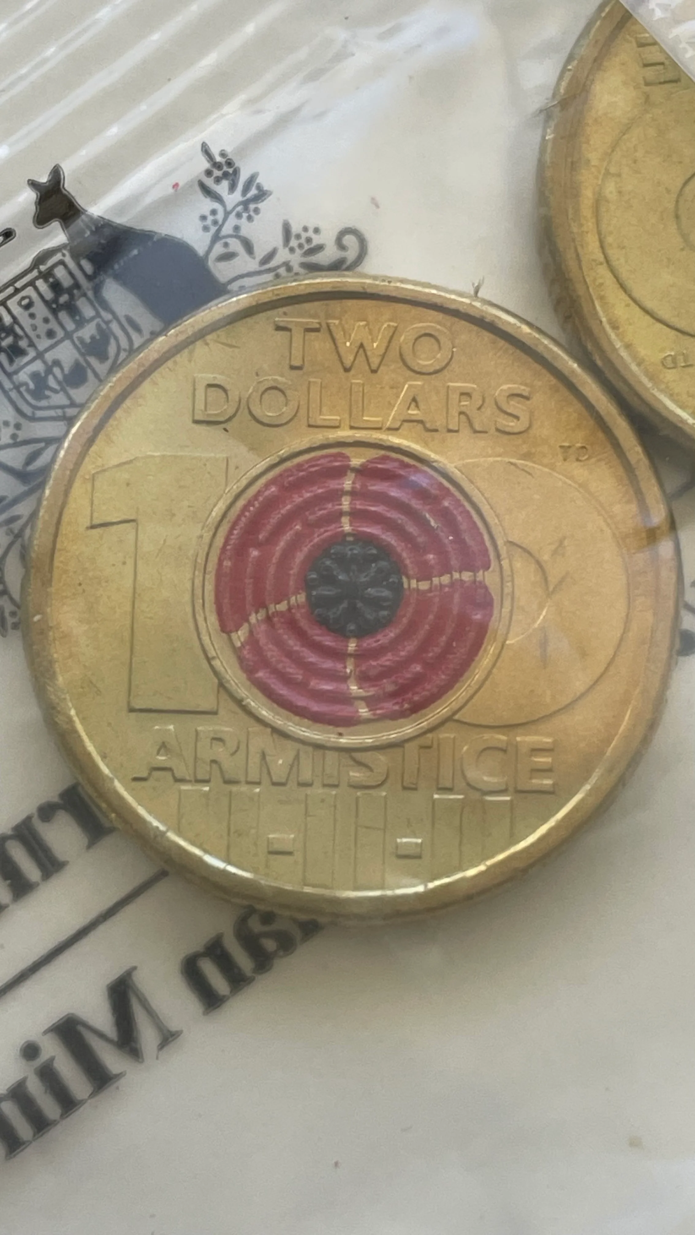 Australia 2018 Royal Australian Mint $2 Armistice Mint Bag of 5 Uncirculated Coins
