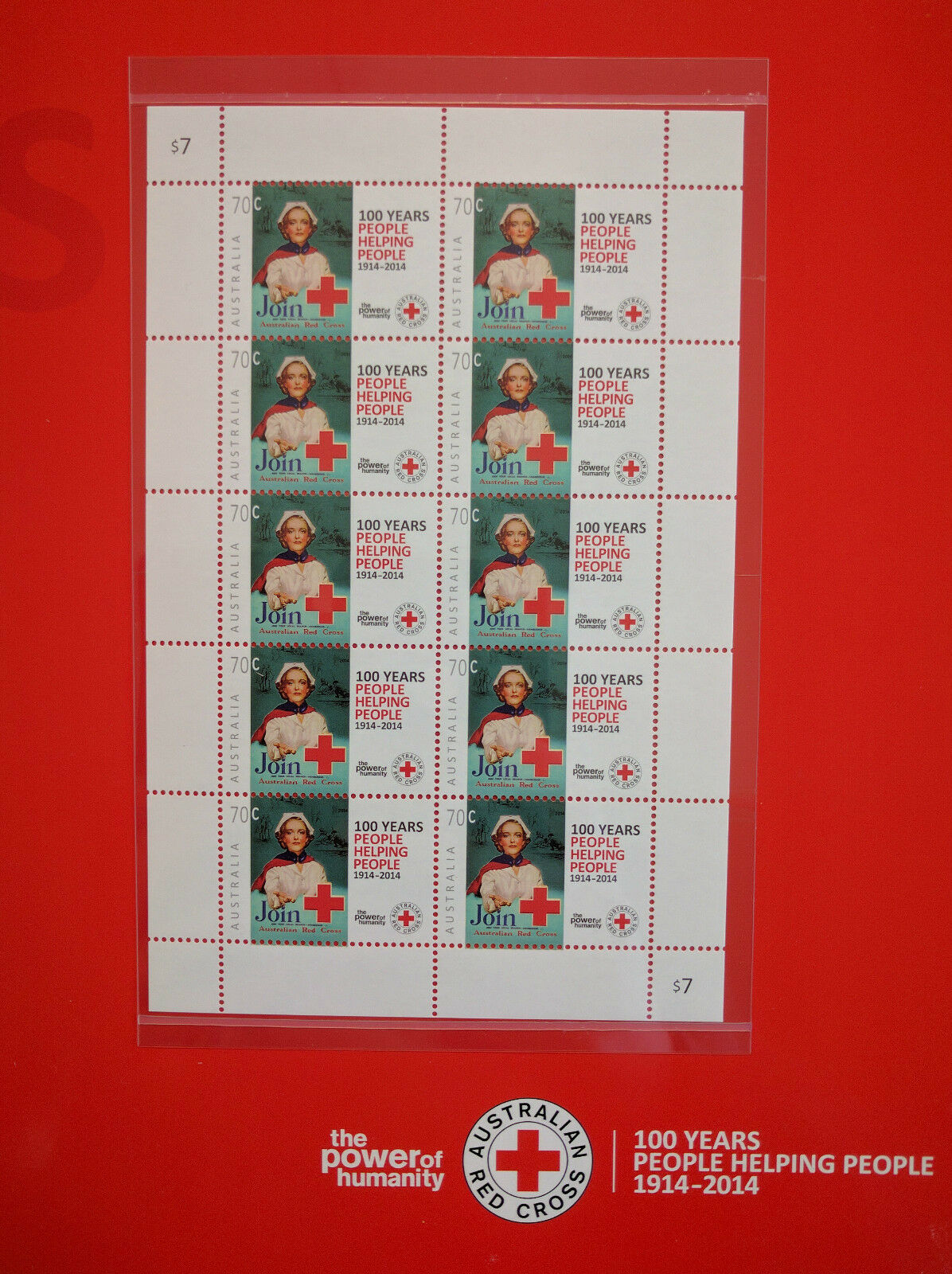 Australia Post Australian Red Cross 100 Years Stamp Pack - Image 2
