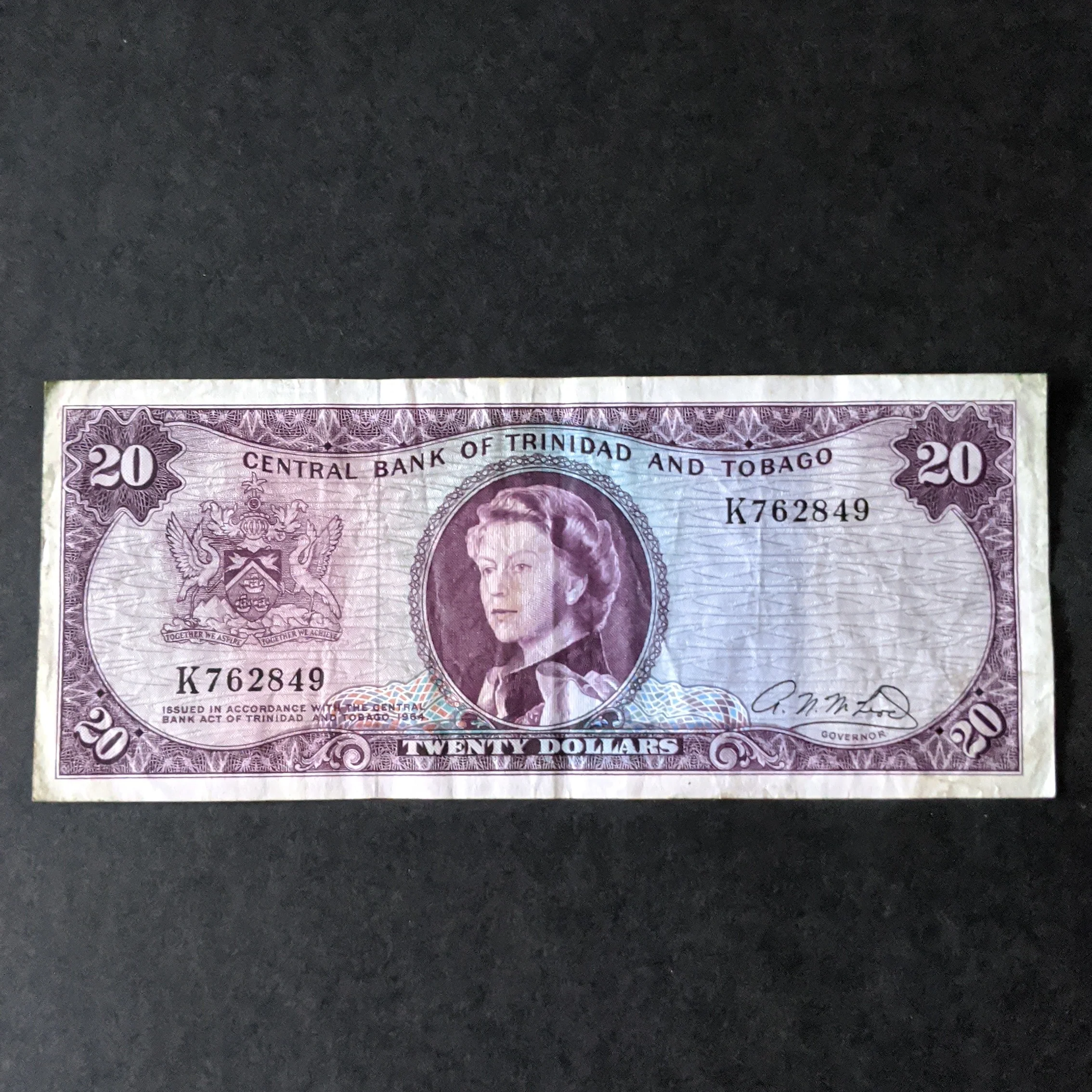 Central Bank of Trinidad and Tobago $20 Banknote