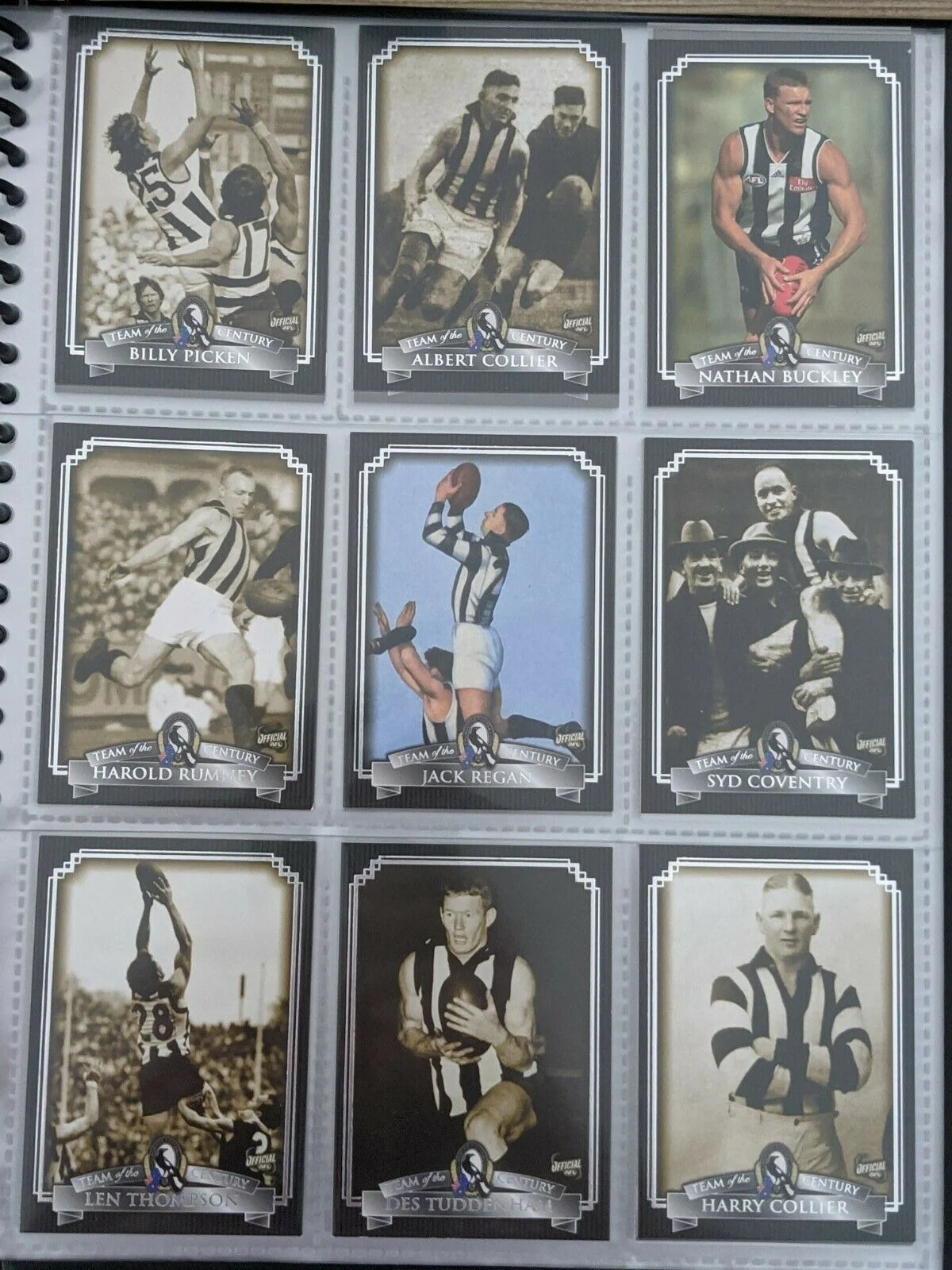 Collingwood AFL Hall Of Fame Card Collection (110)+ 9 Signatures Limited 66/250 - Image 3