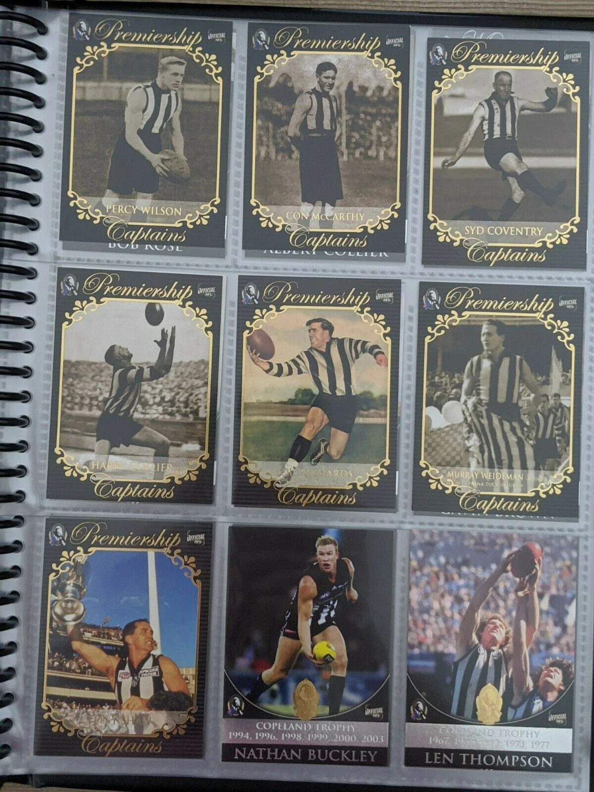 Collingwood AFL Hall Of Fame Card Collection (110)+ 9 Signatures Limited 66/250 - Image 7