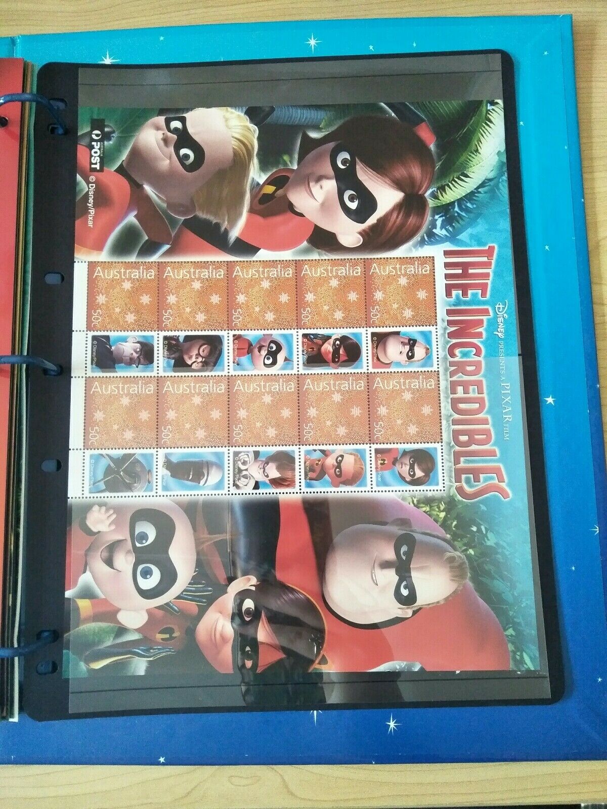 Disney Pixar Souvenir Stamp Album With Stamps 50c - Image 11