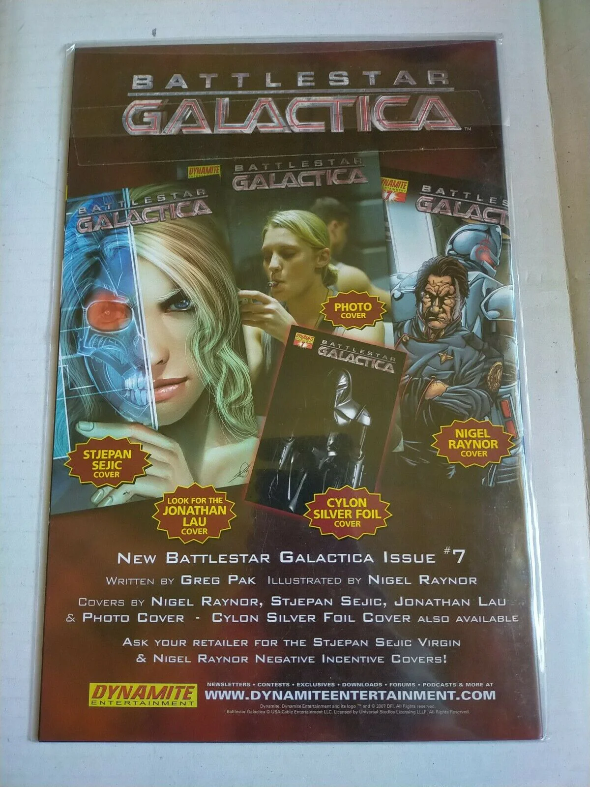 Dynamite Entertainment 2007 6 Battlestar Galactica Comic - Image 2