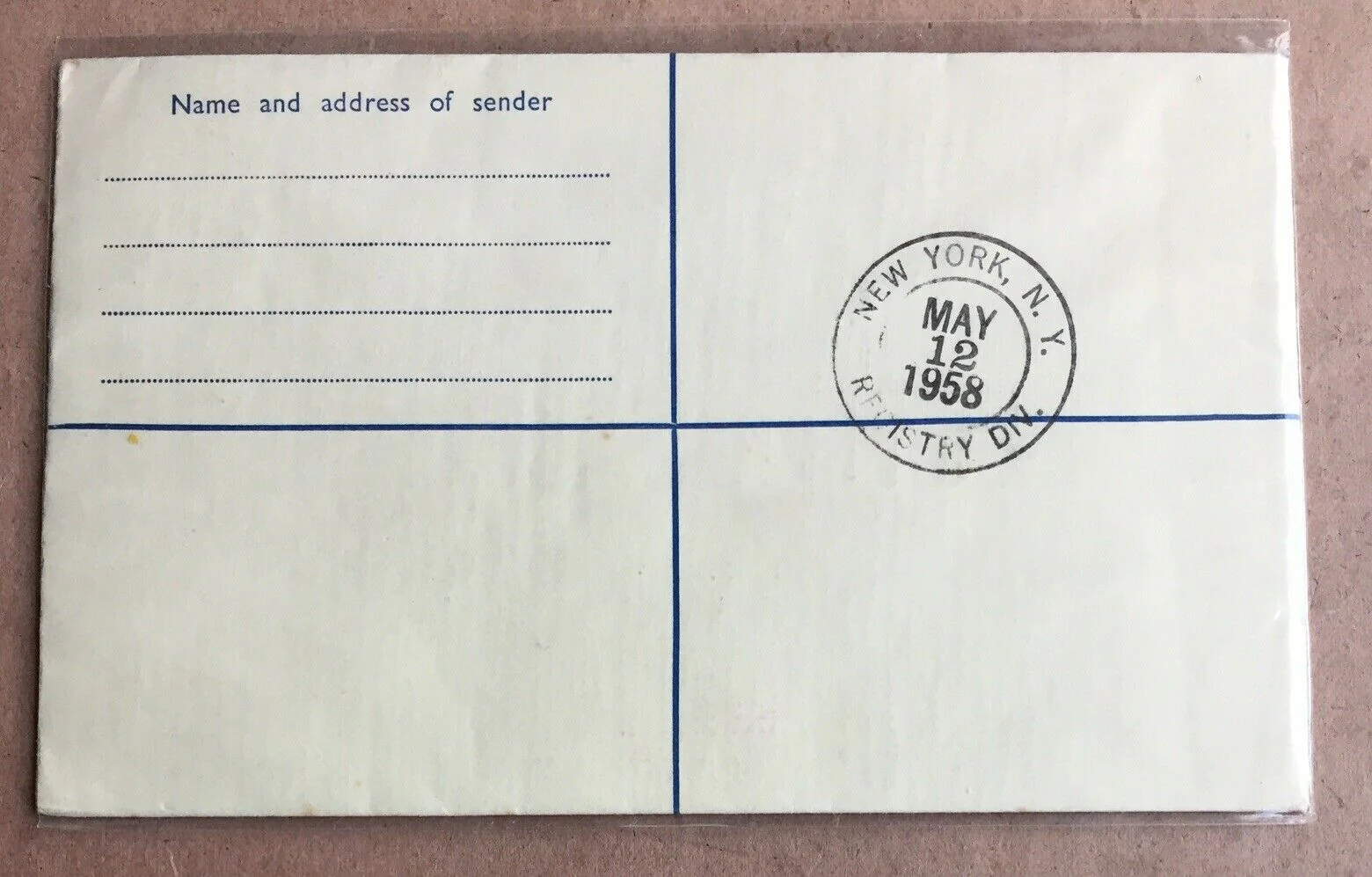 Gold Coast 1958 Ghana 6d Registered Letter Postal Stationery To New York - Image 2