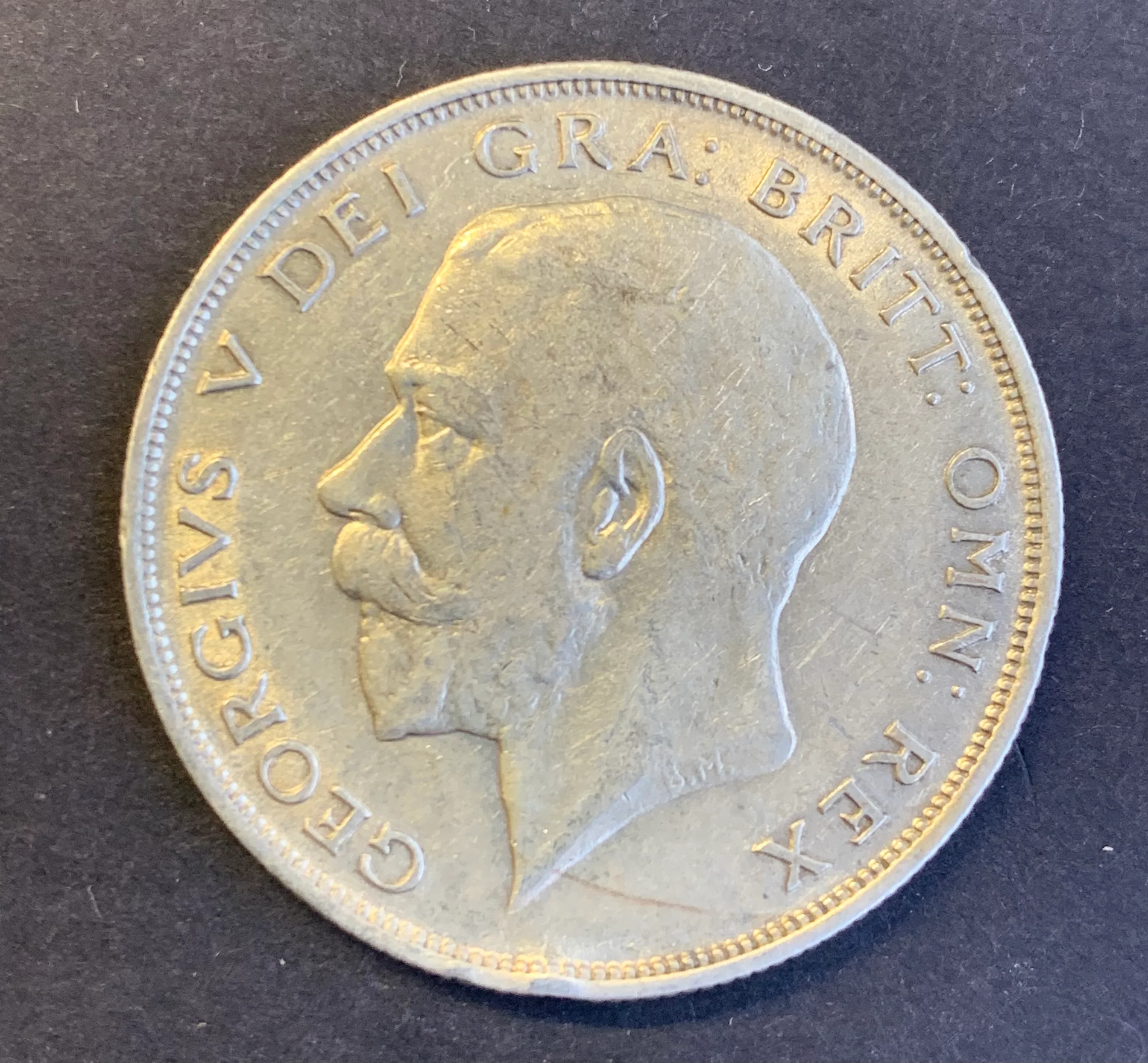 UK Great Britain 1923 George V Half Crown Extremely Fine Condition - Image 2