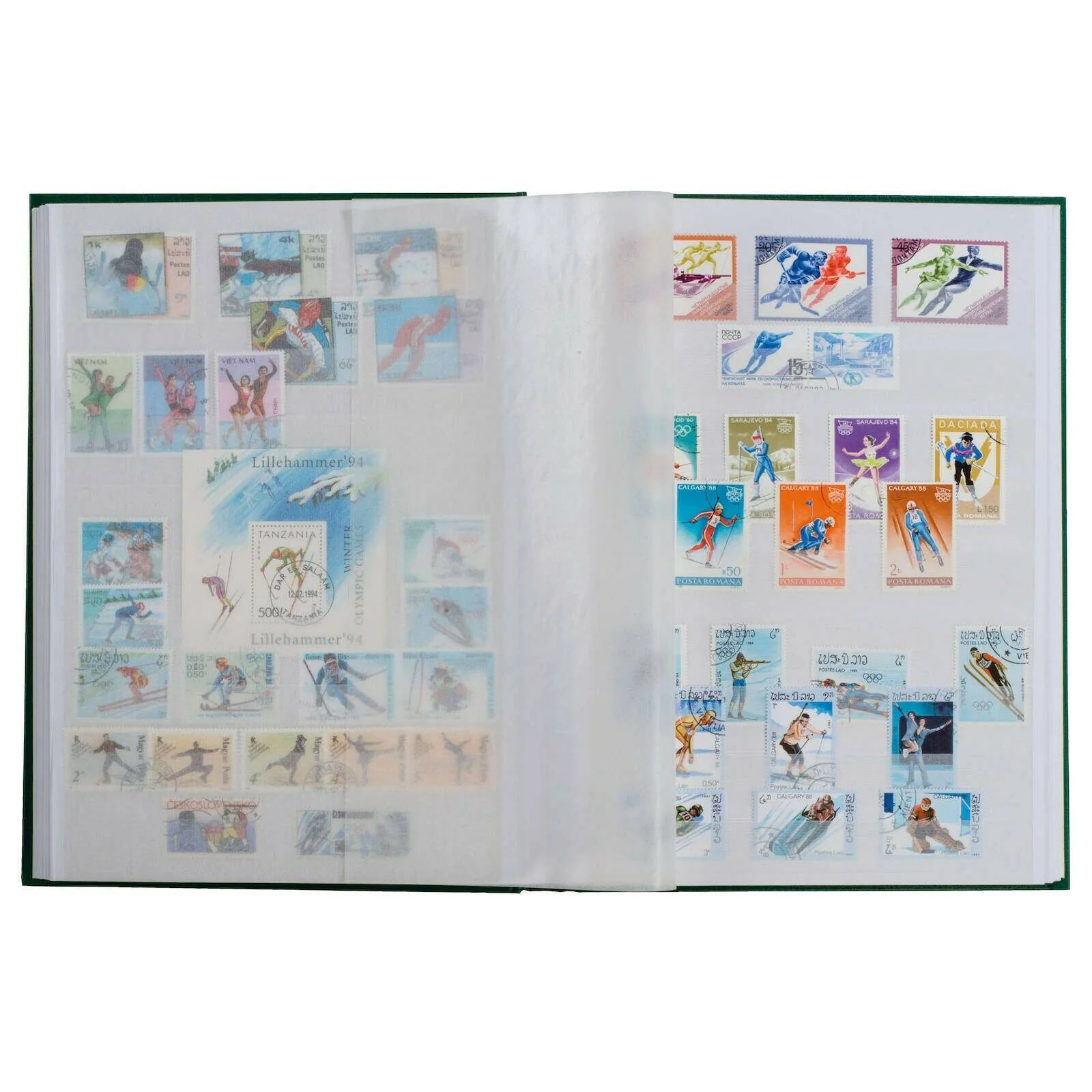 LIGHTHOUSE Brand 16 WHITE PAGE STOCKBOOK -Stamp ALBUM (Black Cover) x 10