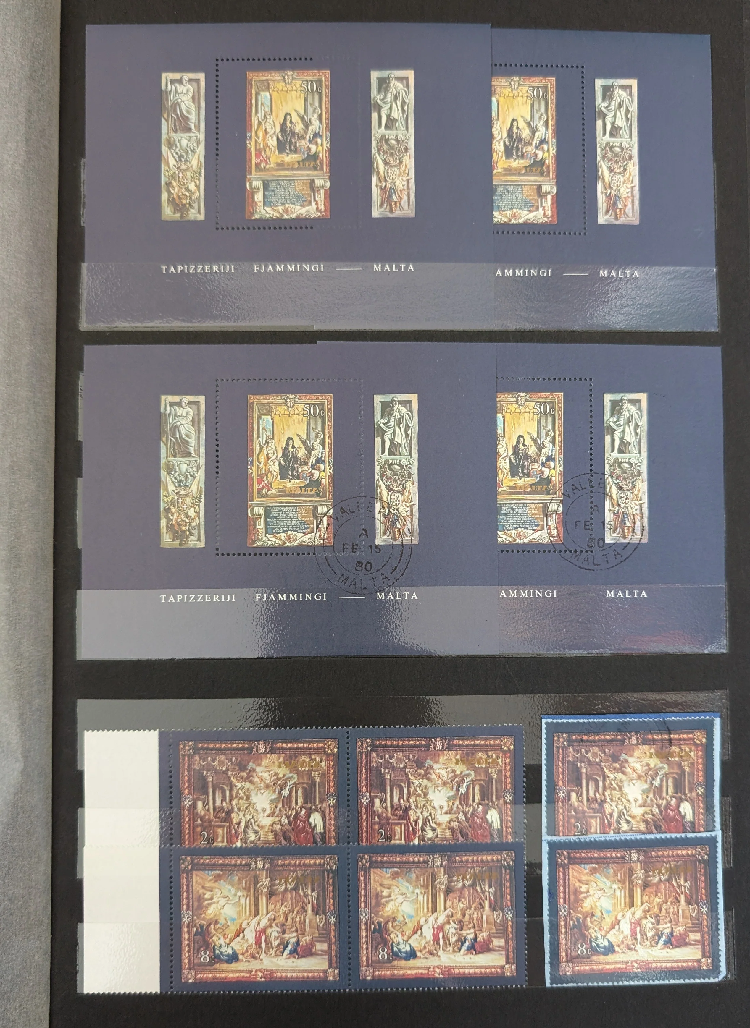 Malta 1978-1980 Stamp Collection in Red Stockbook - Image 7