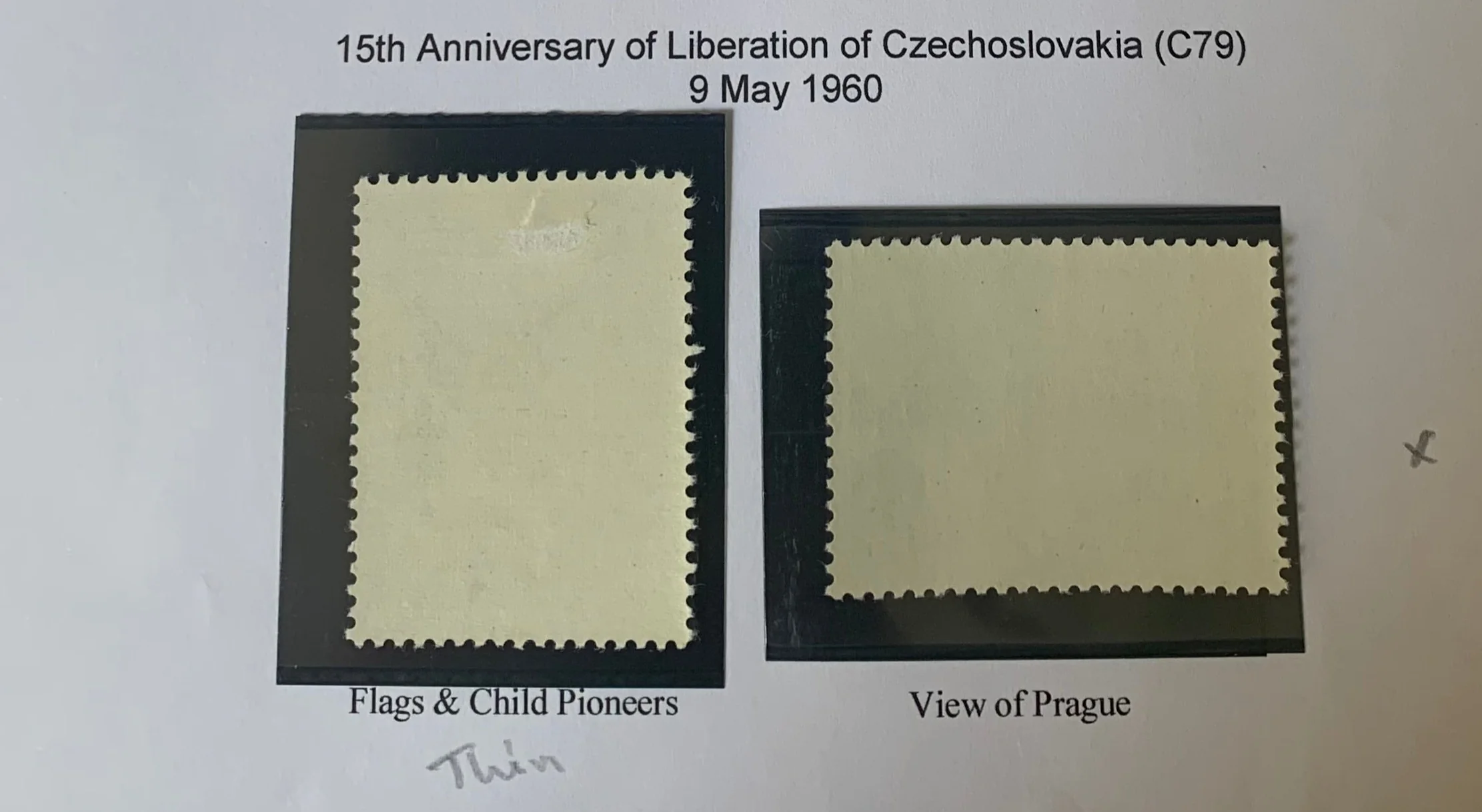 PRC China 1960 Liberation of Czechoslovakia C79 Set mounted mounted Mint - Image 2