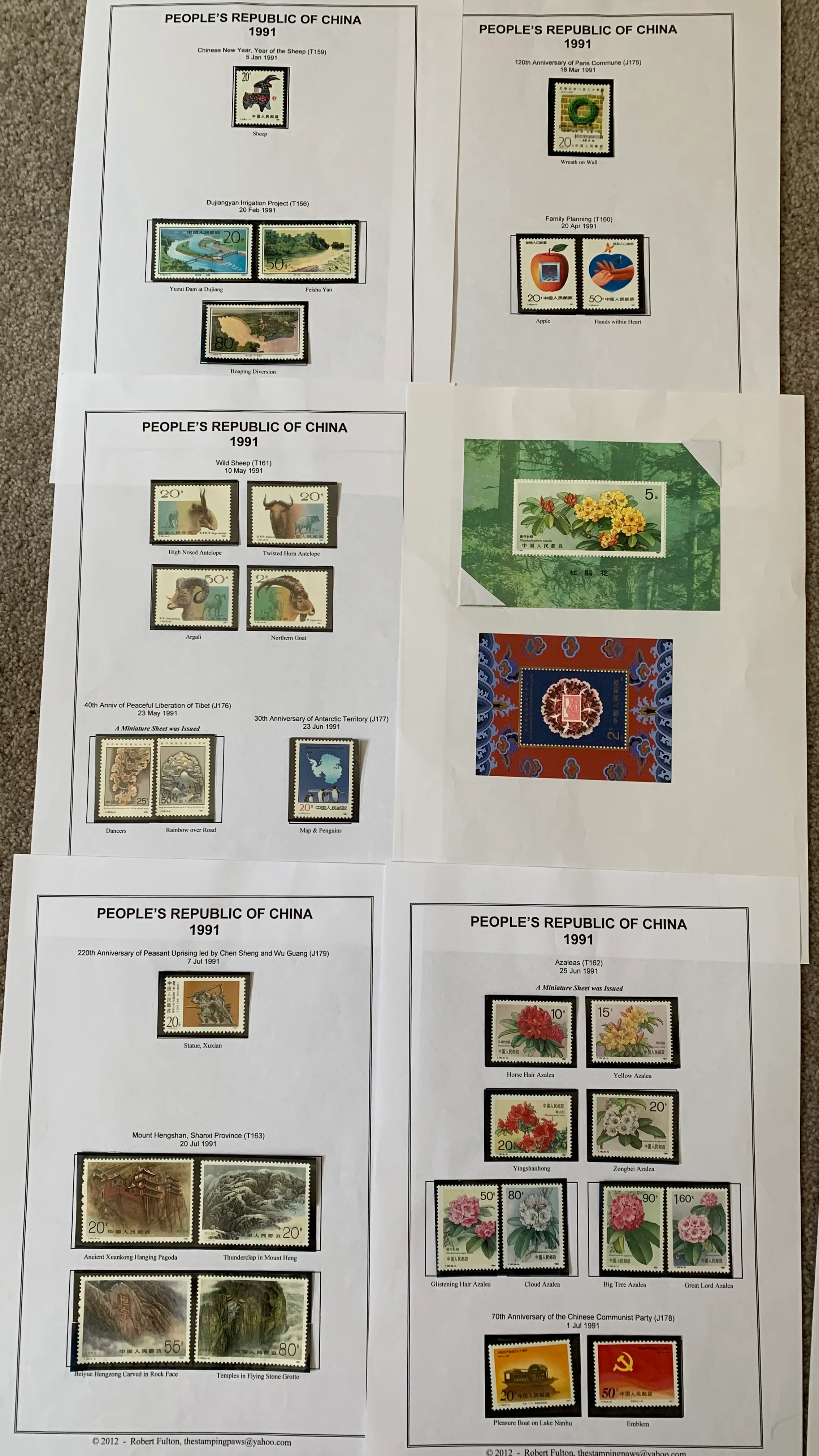 PRC China 1993 Sets and Miniature Sheets Unmounted Mint Collection. - Image 2