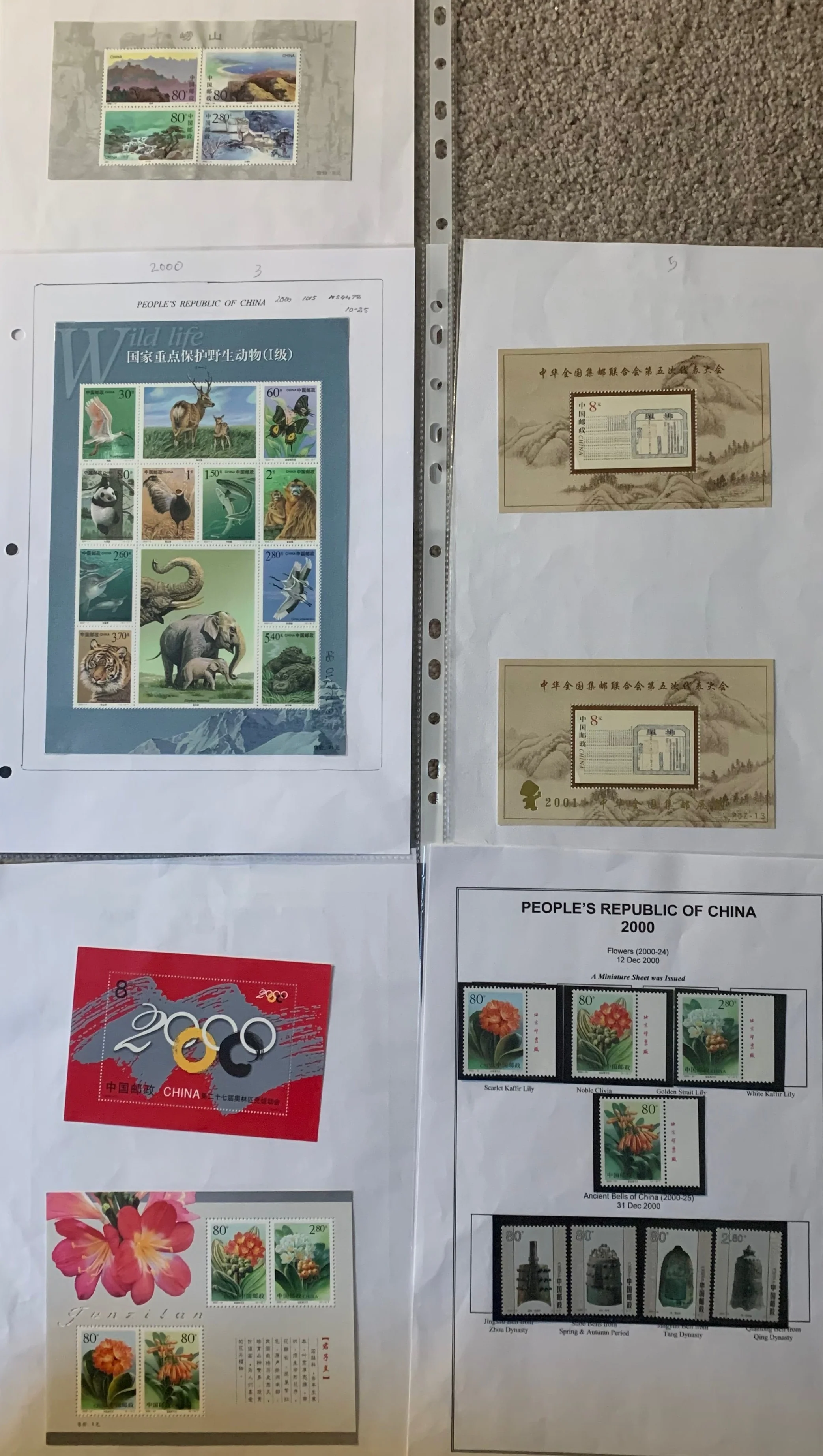 PRC China 2000 Sets and Miniature Sheets Unmounted Mint Collection. - Image 4