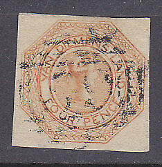 Tasmania Australian States SG 11 4d dull orange Courier Position 17 Fine used.