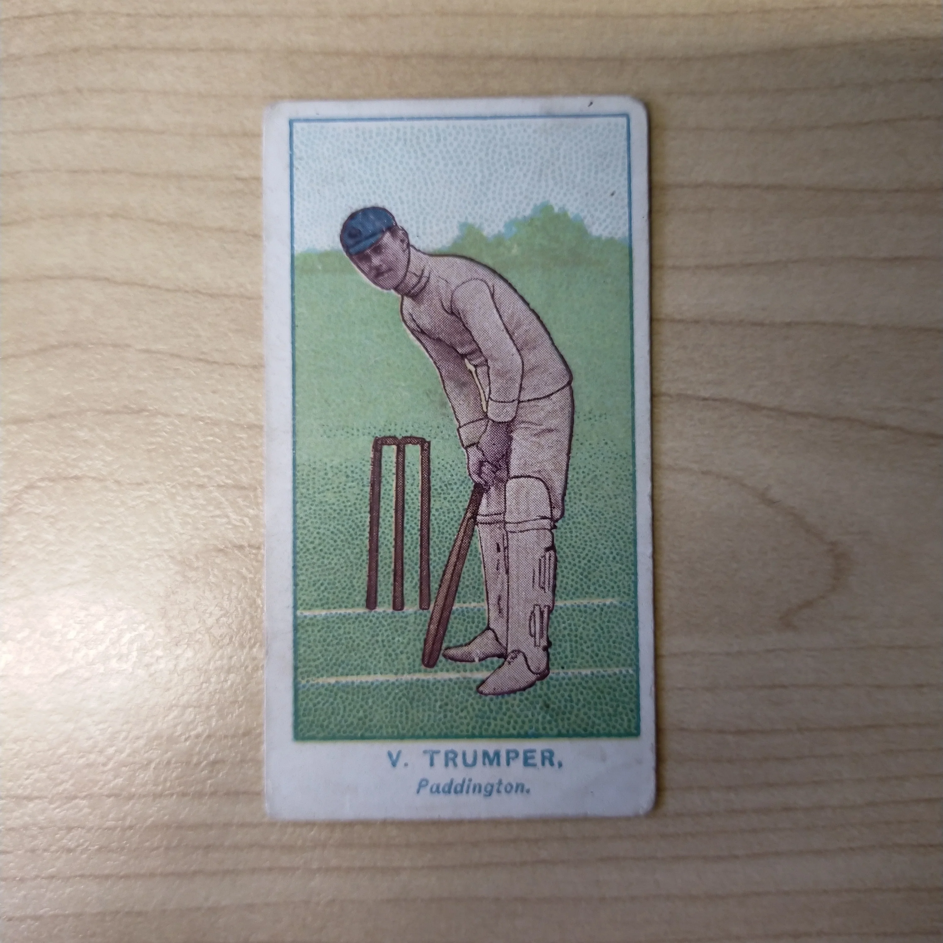 Will's Capstan Cigarettes Vicktor Trumper Paddington Cricket Card